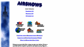What Airshows.com website looked like in 2019 (4 years ago)