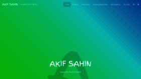 What Akifsahin.de website looked like in 2019 (4 years ago)