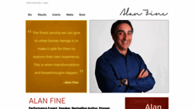 What Alan-fine.com website looked like in 2019 (4 years ago)