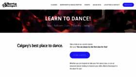 What Albertadancesport.com website looked like in 2019 (4 years ago)