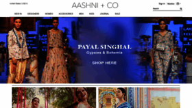 What Aashniandco.com website looked like in 2019 (4 years ago)