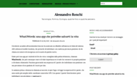 What Alessandroronchi.net website looked like in 2019 (4 years ago)
