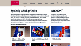 What Alerion.cz website looked like in 2019 (4 years ago)