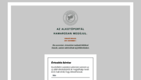 What Alkotoportal.hu website looked like in 2019 (4 years ago)