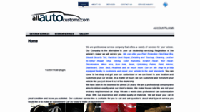 What Allautocustoms.com website looked like in 2019 (4 years ago)