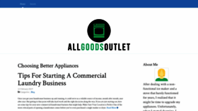 What Allgoodsoutlet.com website looked like in 2019 (4 years ago)
