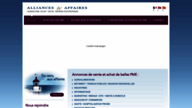 What Alliances-affaires.fr website looked like in 2019 (4 years ago)