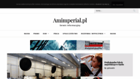 What Amimperial.pl website looked like in 2019 (4 years ago)