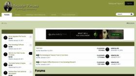 What Ancestorforums.com website looked like in 2019 (4 years ago)