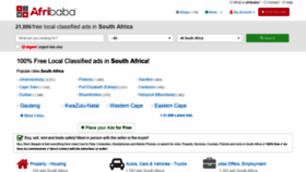 What Afribaba.co.za website looked like in 2019 (4 years ago)