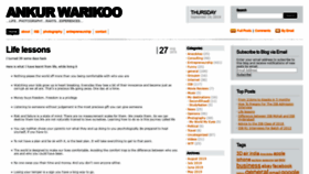 What Ankurwarikoo.com website looked like in 2019 (4 years ago)