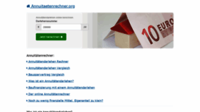 What Annuitaetenrechner.org website looked like in 2019 (7 years ago)
