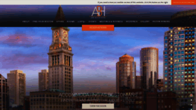 What Ameshotel.com website looked like in 2019 (4 years ago)