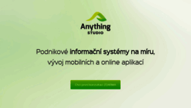 What Anything.cz website looked like in 2019 (4 years ago)