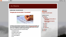 What Aomestre.com.br website looked like in 2019 (4 years ago)