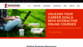 What Aonlinetraining.com website looked like in 2019 (4 years ago)