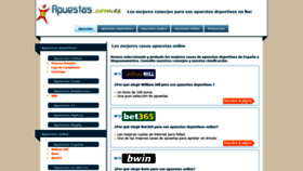 What Apuestas.com.es website looked like in 2019 (4 years ago)