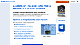 What Aquariogest.com website looked like in 2019 (4 years ago)