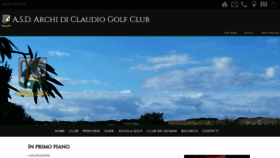 What Archidiclaudiogolf.it website looked like in 2019 (4 years ago)
