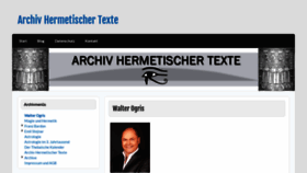 What Archivhermetischertexte.at website looked like in 2019 (4 years ago)