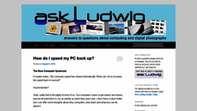 What Askludwig.com website looked like in 2019 (4 years ago)