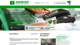 What Ashburn.lt website looked like in 2019 (4 years ago)