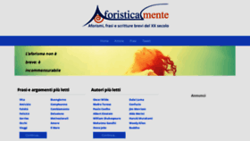 What Aforisticamente.com website looked like in 2019 (4 years ago)