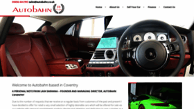 What Autobahn.co.uk website looked like in 2019 (4 years ago)