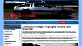 What Autohificentrum.hu website looked like in 2019 (4 years ago)