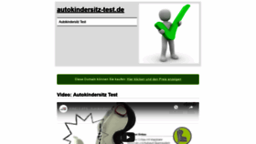 What Autokindersitz-test.de website looked like in 2019 (4 years ago)