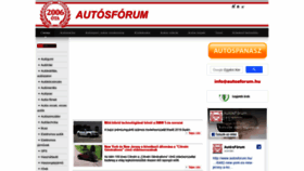 What Autosforum.hu website looked like in 2019 (6 years ago)