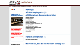 What Azur-camping.de website looked like in 2019 (4 years ago)