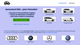 What Autoankauf.koeln website looked like in 2019 (4 years ago)