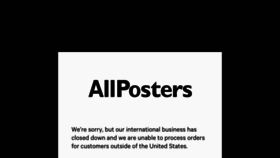 What Allposters.at website looked like in 2019 (5 years ago)