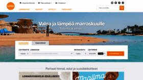 What Aurinkomatkat.fi website looked like in 2019 (4 years ago)