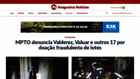 What Araguainanoticias.com.br website looked like in 2019 (4 years ago)