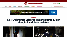 What Araguainanoticias.com.br website looked like in 2019 (7 years ago)