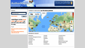 What Authormapper.com website looked like in 2019 (4 years ago)