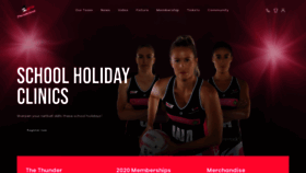 What Adelaidethunderbirds.com.au website looked like in 2019 (4 years ago)