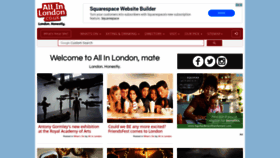 What Allinlondon.co.uk website looked like in 2019 (4 years ago)