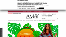 What Amafashion.ro website looked like in 2019 (4 years ago)