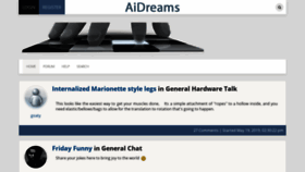 What Aidreams.co.uk website looked like in 2019 (4 years ago)