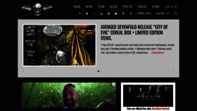 What Avengedsevenfold.com website looked like in 2019 (4 years ago)