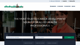 What Alliedhealthjobcafe.com website looked like in 2019 (4 years ago)