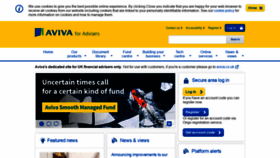 What Aviva-for-advisers.co.uk website looked like in 2019 (4 years ago)