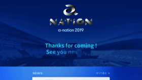 What A-nation.net website looked like in 2019 (4 years ago)