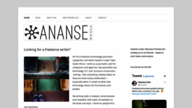 What Ananse.co.za website looked like in 2019 (4 years ago)
