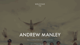 What Andrewmanley.com website looked like in 2019 (4 years ago)