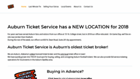 What Auburnticketservice.com website looked like in 2019 (4 years ago)