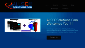 What Allseosolutions.com website looked like in 2019 (4 years ago)